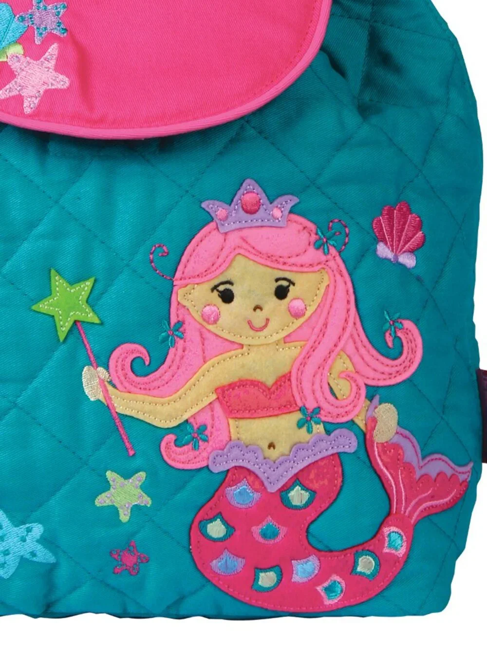 Stephen Joseph Quilted Mermaid Backpack - Toddler Preschool Bags